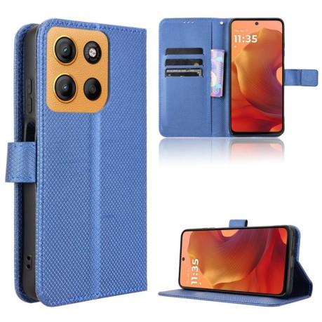 Чохол-книжка Diamond Texture для Motorola Moto G15 4G / G15 Power 4G - синій