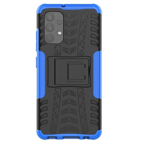 Противоударный чехол Tire Texture на Samsung Galaxy A32 4G - синий
