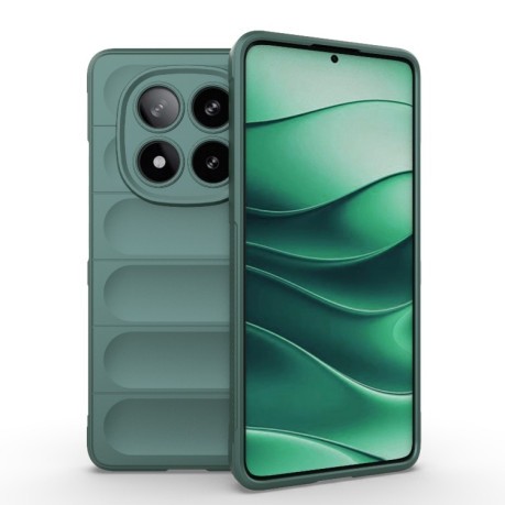 Силіконовий чохол Magic Flannel для Xiaomi Redmi Note 14 Pro 5G/Poco X7 - зелений