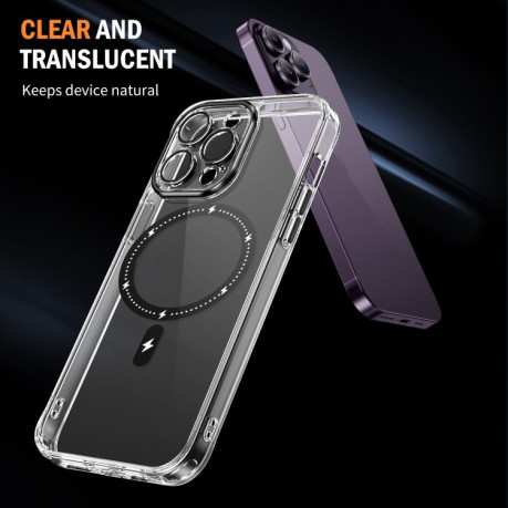 Чохол Clear Case MagSafe Simple Magnetiс для iPhone 15 Plus - чорний