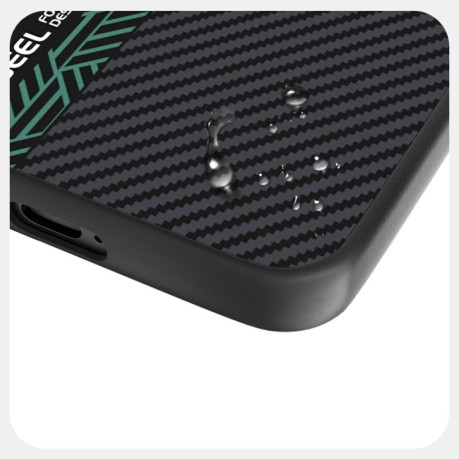 Ультратонкий чохол ABEEL 6D Micro Relief MagSafe Magnetic на Samsung Galaxy S25+ 5G - зелений