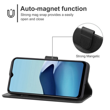 Чехол-книжка EsCase Leather для Vivo Y20 India / Y30 China / iQOO U1X / Y20S / Y12S / Y11S / Y20i / Y20A / Y20G / Y30G / iQOO U3X / Y12s 2021 - черный