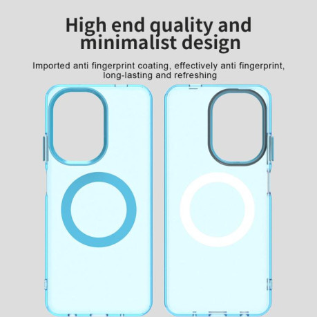 Противоударный чехол MagSafe Holder PC Hybrid для Xiaomi Redmi A5 4G 171.7mm / Xiaomi Poco C71 - синий