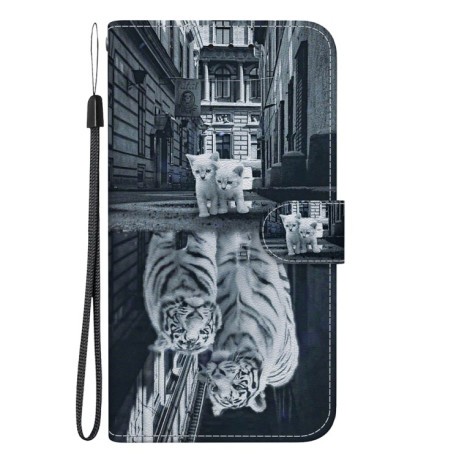 Чохол-книжка Colored Drawing Series Samsung Galaxy A15 - Cat Tiger Reflection