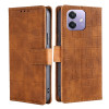 Чехол-книжка Skin Feel Crocodile Texture для OPPO A3/A3x/A40m - коричневый