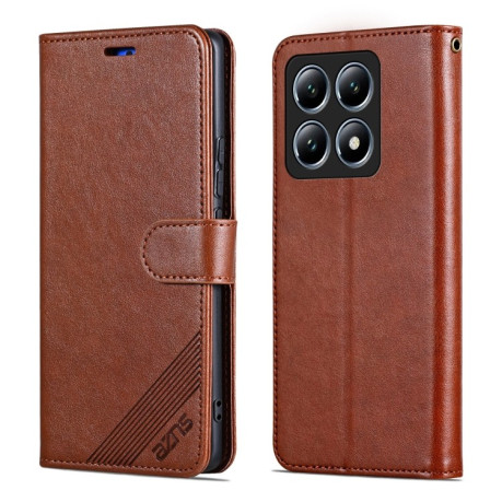 Чохол-книжка AZNS Magnetic Calf на Xiaomi 14T Pro - коричневий