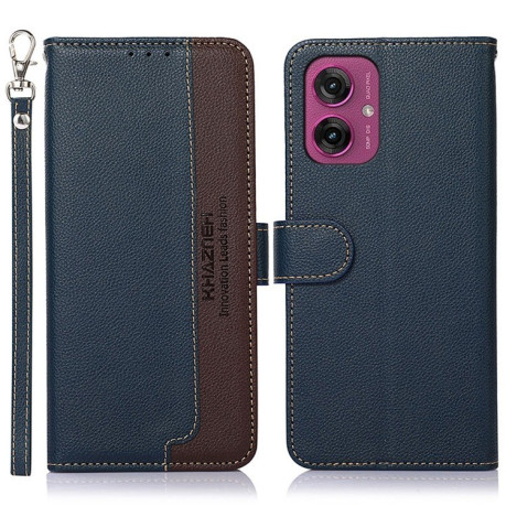 Чохол-книжка KHAZNEH Litchi Texture для Motorola Moto G55 5G - синій