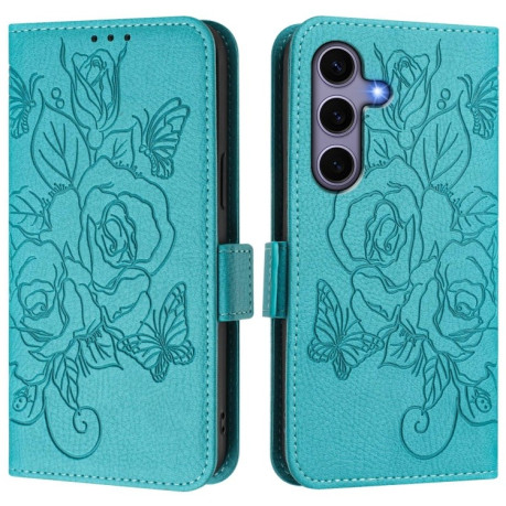 Чохол-книжка Magnetic RFID Anti-theft Leather  для Samsung Galaxy S25 5G - блакитний