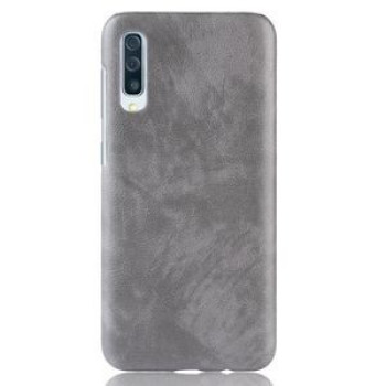 Кожаный чехол Litchi Texture на Samsung Galaxy A50/A30s/A50s-серый