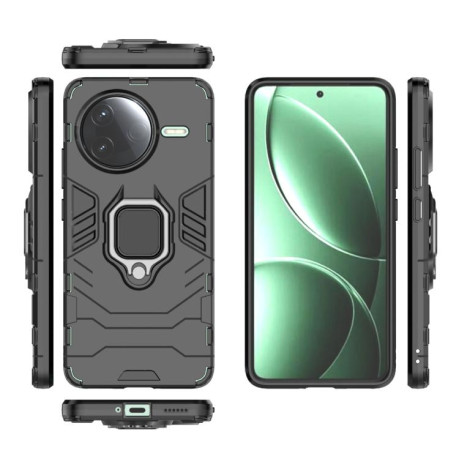 Чохол HMC з поворотним 360° тримачем на Xiaomi Xiaomi Redmi K80 / Poco F7 Pro — чорний