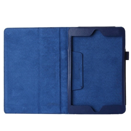 Чехол Lichee Pattern Book Style на iPad Mini 5 (2019)/ Mini 4 - темно-синий