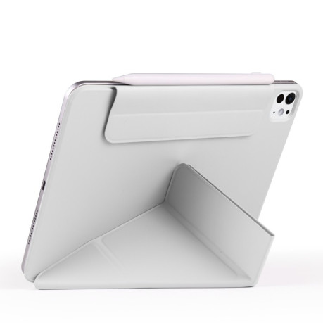 Чехол-книжка Fixed Buckle Magnetic Demation Leather для iPad Pro 13 2024 - серый