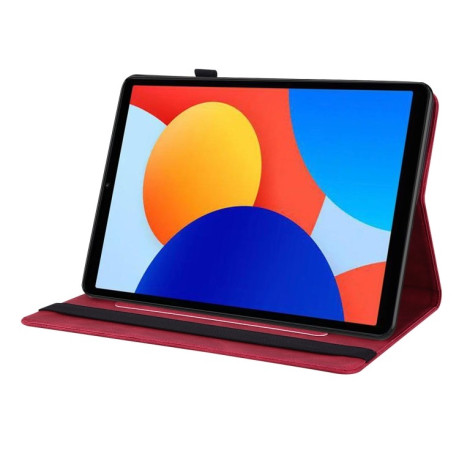 Чохол-книжка Butterfly Flower Embossed Leather на Xiaomi Redmi Pad SE 8.7 - червоний
