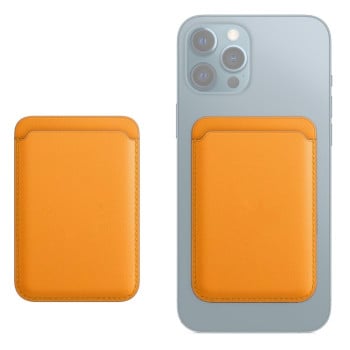 Магнітний чохол-гаманець Holder Magsafing для iPhone 12 mini / iPhone 12 / iPhone 12 Pro / iPhone 12 Pro Max - жовтий