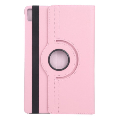 Чохол-книжка 360 Degree Rotation Litchi для iPad Pro 11 2024 - рожевий
