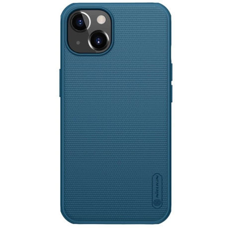 Чехол NILLKIN Frosted Shield на iPhone 14/13 - синий