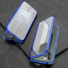 Двосторонній магнітний чохол Adsorption Metal Frame для iPhone 11 Pro - синій