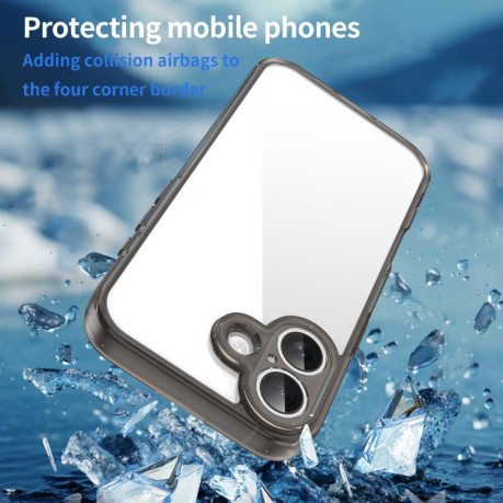 Чехол PC Hybrid TPU Airbag Shockproof для iPhone 17 - черный