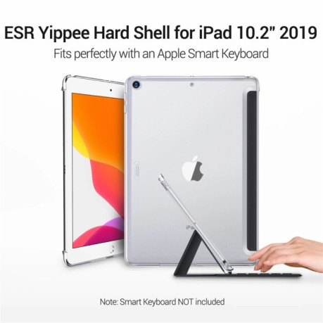 Чохол-накладка ESR Yippee Color Plus Seires на iPad 9/8/7 10.2 (2019/2020/2021) -прозорий