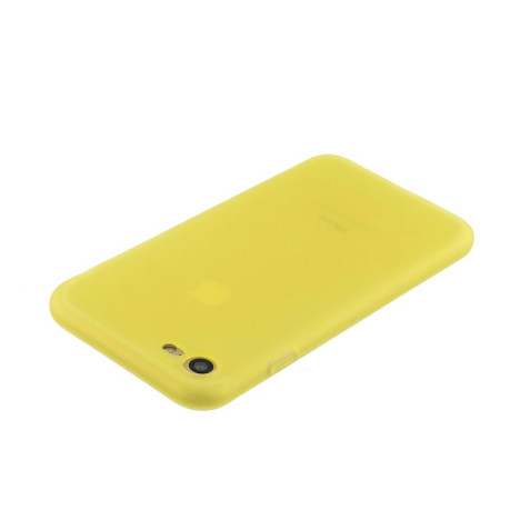 Чехол Liquid Emulsion Translucent на iPhone SE 3/2 2022/2020/8/7 - желтый