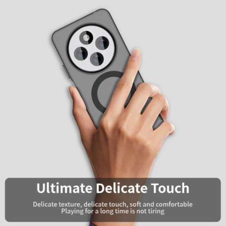 Противоударный чехол MagSafe Holder PC Hybrid для Xiaomi Redmi 14C 4G/Poco C75/Redmi A4 5G - черный