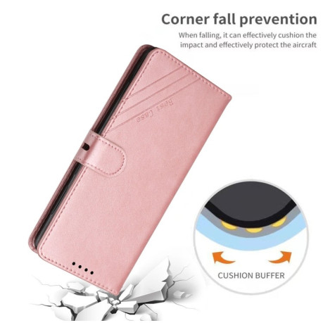 Чохол-книжка Cow Texture для Samsung Galaxy A03/A04E – рожеве золото