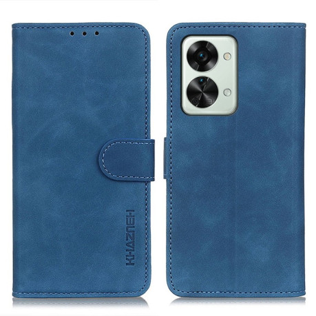 Чохол-книжка KHAZNEH Cowhide Texture на OnePlus Nord 2T - синій