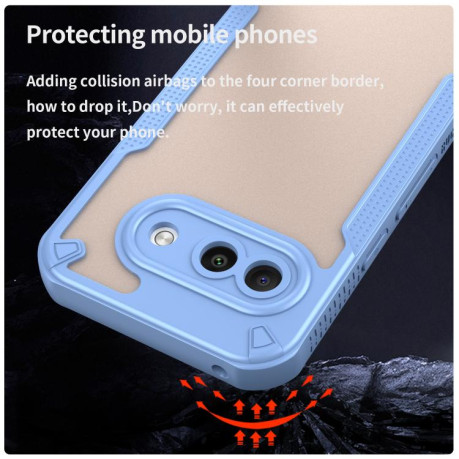 Протиударний чохол Armor Glaze PC Hybrid для Google Pixel 9a - синій