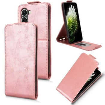 Чехол Magnetic Vertical Flip Leather на Tecno Spark 40 Pro 4G — розовое золото