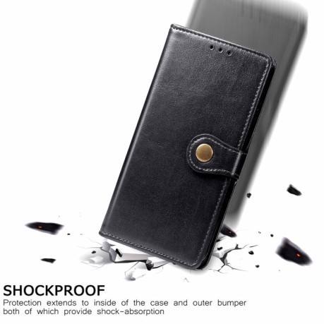 Чехол-книжка Retro Solid Color на Xiaomi Poco M3 Pro/Redmi Note 10 5G/10T/11 SE - черный
