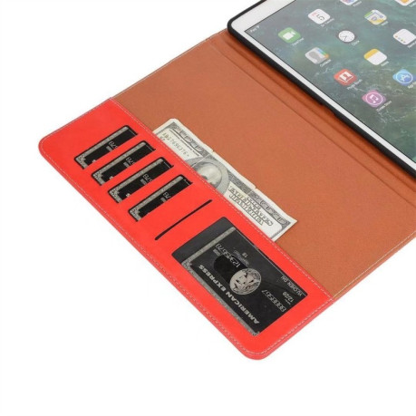 Кожаный чехол-книжка Book Style для iPad 9/8/7 10.2 (2019/2020/2021) / Pro 10.5 - красный