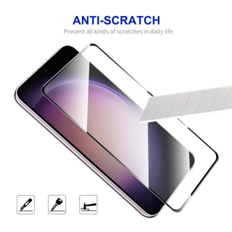 Защитное Стекло ENKAY Full Glue High Aluminum-silicon для Samsung Galaxy S25 Edge - черное