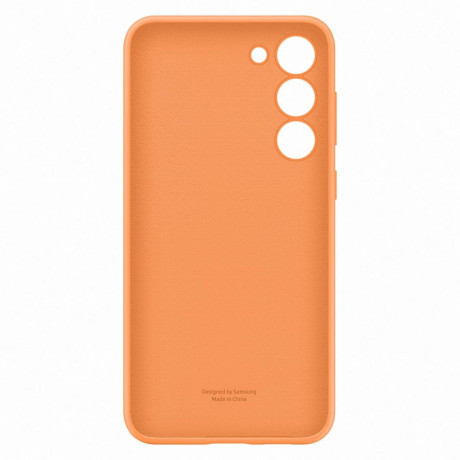 Оригинальный чехол Samsung Silicone Cover Rubber для Samsung Galaxy S23 Plus - orange (EF-PS916TOEGWW)