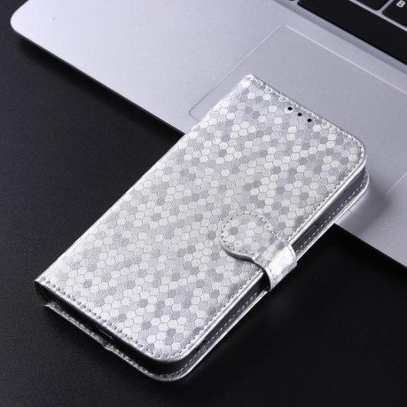 Чехол-книжка Honeycomb Dot для OnePlus 13R/Ace 5/Ace 5 Pro - серебристый
