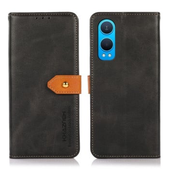 Чохол-книжка KHAZNEH Dual-color Cowhide для OnePlus Nord CE4 Lite - чорний