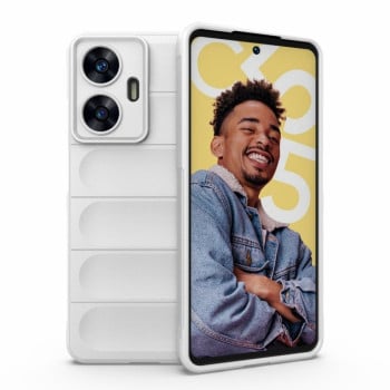 Силіконовий чохол Magic Flannel для Realme C55 4G - білий