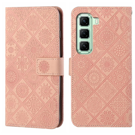 Чохол-книжка Ethnic Style для Infinix Hot 50 4G - рожевий