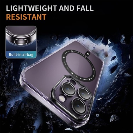 Чехол Airbag Shockproof MagSafe Phone Case для iPhone 12 Pro Max - черный
