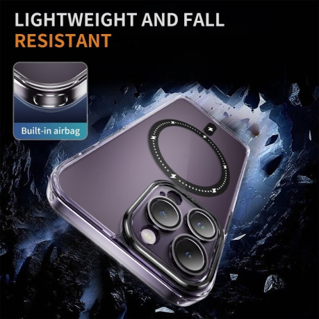 Чохол Clear Case MagSafe Simple Magnetiс для iPhone 15 Plus - чорний