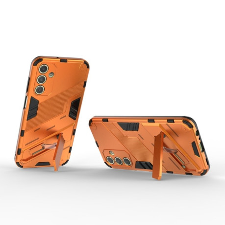 Противоударный чехол Punk Armor для Samsung Galaxy A15 - оранжевый