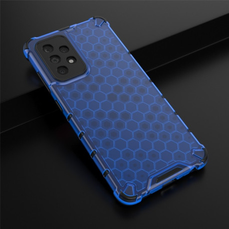 Противоударный чехол Honeycomb на Samsung Galaxy A52/A52s - синий