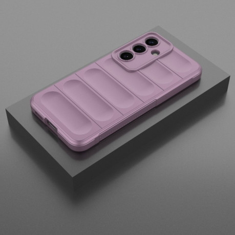 Силіконовий чохол Magic Flannel для Samsung Galaxy S25 5G - фіолетовий