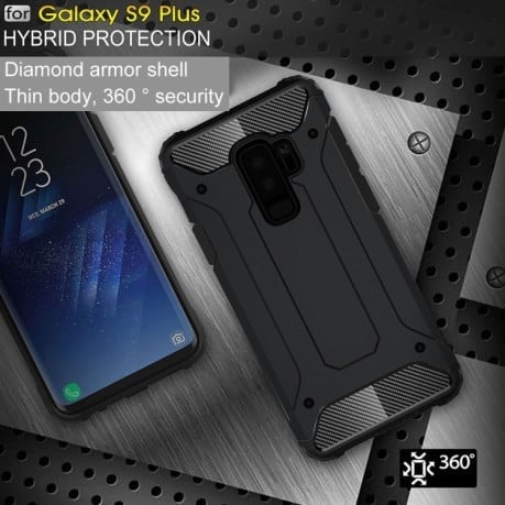 Противоударный чехол  Rugged Armor на Samsung Galaxy S9+/G965 черный