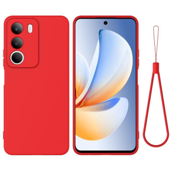 Силиконовый чехол Solid Color Liquid Silicone на Realme C71 4G - красный