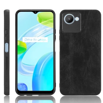 Ударозащитный чехол Sewing Cow Pattern для Realme C30s/C30 4G - черный