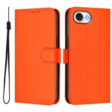 Чохол-книжка Skin Feel S-type для iPhone 16e - помаранчевий