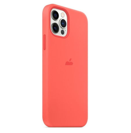 Силиконовый чехол Silicone Case Pink Citrus на iPhone 12 Pro Max with MagSafe - премиальное качество