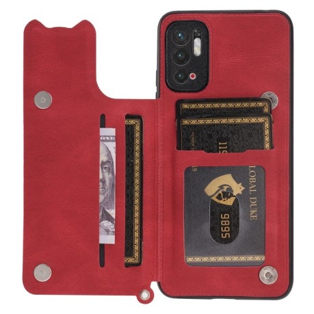 Протиударний чохол Mandala with Card Slot для Xiaomi Poco M3 Pro/Redmi Note 10 5G/10T/11 SE - червоний