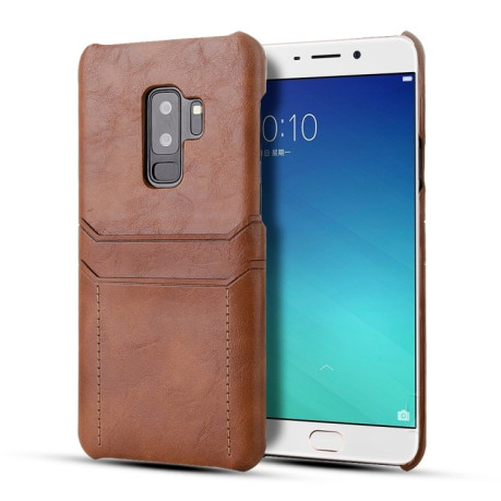 Чехол Calf Texture на Samsung Galaxy S9+Plus / G965 - коричневый