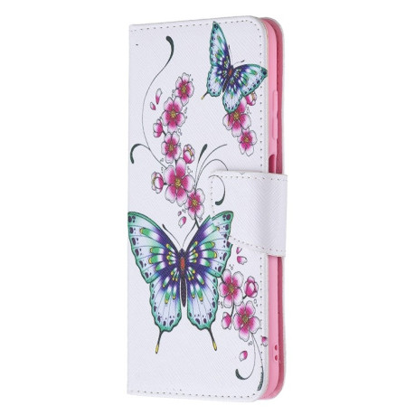 Чохол-гаманець Colored Drawing Pattern Samsung Galaxy A03s - Peach Blossom Butterfly
